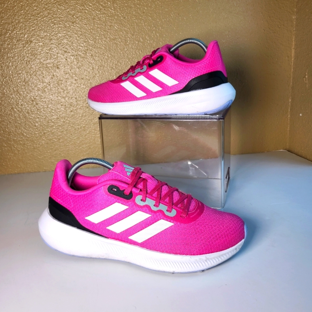 Adidas RunFalcon 3.0 Wide Width Running Shoe Fuchsia Pink Womens Size 9.5